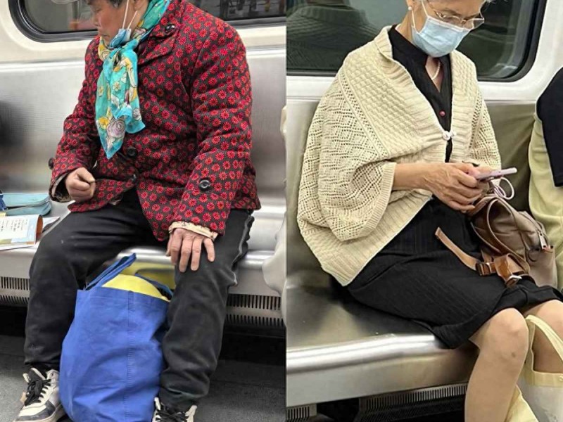 上海地铁奶奶穿搭大揭秘：会穿和不会穿，差别竟然这么明显！