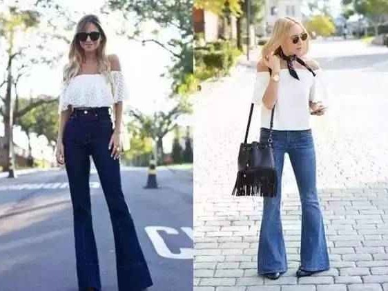 一字肩上衣配裤子全攻略 这样穿时髦又显瘦